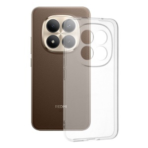 Husa pentru Xiaomi Redmi Note 15 Pro+ 5G, SKYDDAR INNOVATION, ClearGuard, din silicon transparent, set cu sticker, Transparenta