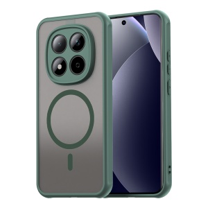 Husa pentru Xiaomi Redmi Note 15 Pro 5G, SKYDDAR INNOVATION, HaloFrost MagSafe II, Antisoc, set cu sticker, Verde