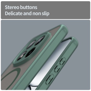 Husa pentru Xiaomi Redmi Note 15 Pro 5G, SKYDDAR INNOVATION, HaloFrost MagSafe II, Antisoc, set cu sticker, Verde - Img 3
