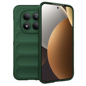 Husa pentru Xiaomi Redmi Note 15 Pro 5G, SKYDDAR INNOVATION, Magic Shield, din Silicon Mat, set cu sticker, Verde