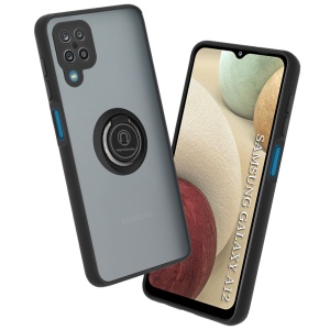 Husă Samsung Galaxy A12 / A12 Nacho SKYDDAR Glinth+ cu Inel Rotativ 360°, Compatibilitate Magnetică, Absorbție Șocuri, Design Subțire și Elegant - Negru