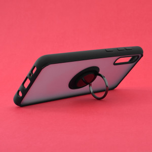 Husă Samsung Galaxy A30s / A50 / A50s SKYDDAR Glinth+ cu Inel Rotativ 360°, Compatibilitate Magnetică, Absorbție Șocuri, Design Subțire și Elegant - Negru - Img 3