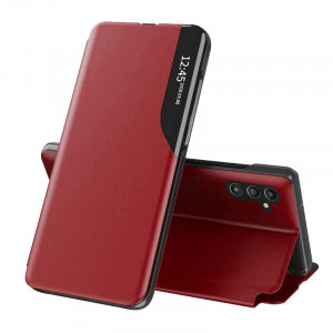 Husa Samsung Galaxy A35 5G tip carte, Skyddar Eco View Leather - Rosu - Img 1