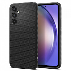 Husa Samsung Galaxy A54, Spigen Liquid Air - Matte Black - Img 1