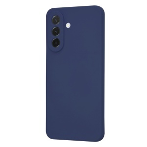 Husa Samsung Galaxy A57 5G din Silicon Catifelat, SoftElegance, set cu sticker, Bleumarin - Img 2