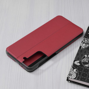Husa Samsung Galaxy S21 Plus tip carte, Techsuit eFold - Rosu - Img 8