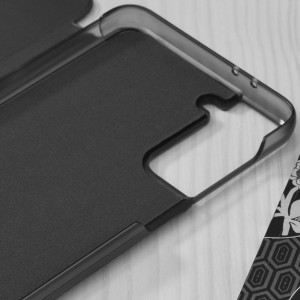 Husa Samsung Galaxy S21 tip carte, Techsuit eFold - Negru - Img 8