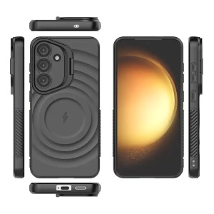 Husa Samsung Galaxy S25 Ultra, SKYDDAR, Pulse Case Magsafe din Silicon, Negru - Img 2