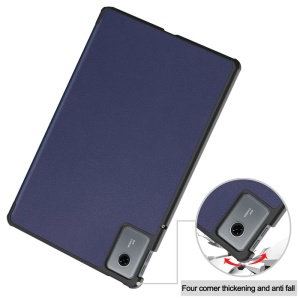 Husa tableta pentru Lenovo Idea Tab 11, SKYDDAR INNOVATION, cu suport Multi-Unghi si functie Sleep/Wake, FoldPro, Albastru, set cu sticker - Img 4