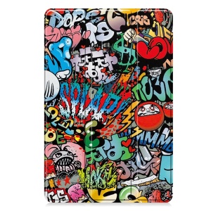 Husa tableta pentru Lenovo Idea Tab 11, SKYDDAR INNOVATION, cu suport Multi-Unghi si functie Sleep/Wake, FoldPro, Urban vibe, set cu sticker - Img 5
