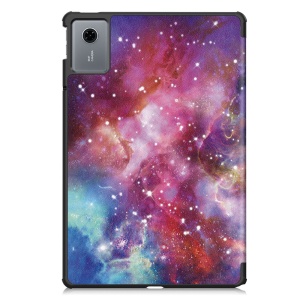Husa tableta pentru Lenovo Idea Tab 11 / Tab K11 Gen 2 cu suport Multi-Unghi și functie Sleep/Wake, FoldPro Colour, Galaxy, set cu sticker - Img 3