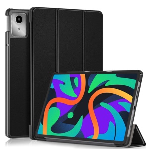 Husa tableta pentru Lenovo Tab M11, SKYDDAR INNOVATION, cu suport Multi-Unghi si functie Sleep/Wake, FoldPro, Negru, set cu sticker