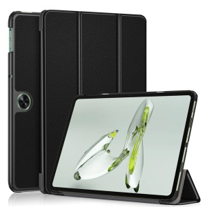 Husa tableta pentru OnePlus Pad Go / Oppo Pad Air2 / Oppo Pad Neo, SKYDDAR INNOVATION, cu suport Multi-Unghi si functie Sleep/Wake, FoldPro, Negru, set cu sticker