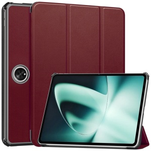 Husa tableta pentru OnePlus Pad, SKYDDAR INNOVATION, cu suport Multi-Unghi si functie Sleep/Wake, FoldPro, Rosu, set cu sticker