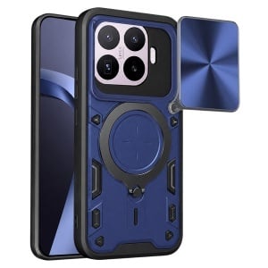 Husa Xiaomi 17T Pro, Inel Magnetic, Protectie Camera, set cu sticker, CamGuard Pro, Albastru