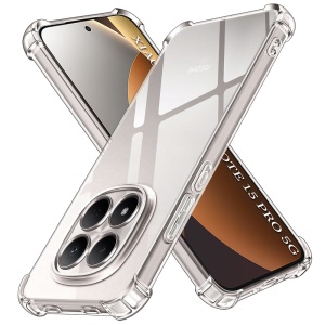 Husa Xiaomi Redmi Note 15 Pro 5G din Silicon Slim, set cu sticker, Shockproof Clear Silicone, Transparenta