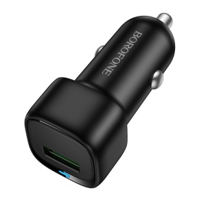Incarcator Auto 18W USB (QC/FCP/AFC) Borofone BZ34, 12–24V, Design Compact, Negru
