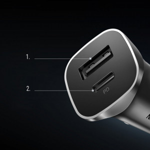 Incarcator Auto 2x USB-A, 24W, 4.8A, Ugreen CD130 - Space Gray - Img 4