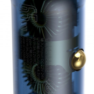 Incarcator Auto Type-C PD65W, USB QC4.0, Baseus (CCKX-C0G) - Transparent - Img 6
