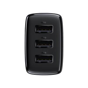 Incarcator de Priza 3xUSB, 17W, Baseus (CCXJ020101) - Negru - Img 3