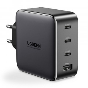 Incarcator Priza Fast Charging GaN 3 x Type-C, USB 100W, Ugreen CD226, Negru