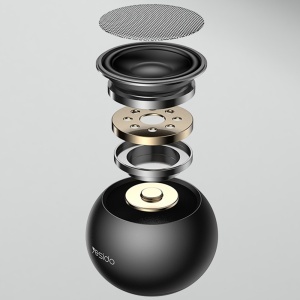 Mini Boxa Portabila, Wireless Bluetooth 5.0, 3W, 300mAh, Aliaj Aluminiu, Yesido, Gri - Img 6
