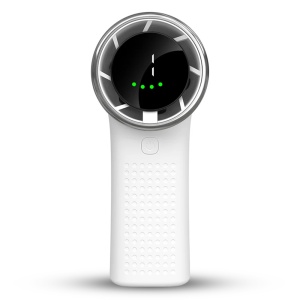 Mini Ventilator Portabil A8, LED Display, 5 Viteze, USB-C, Baterie 3600mAh, Silentios si Compact, Alb