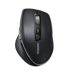 Mouse fara fir, Bluetooth 5.4, 2.4Ghz, 1000/1600/2400/3200/5000DPI, Ugreen M751, Negru