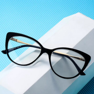 Ochelari calculator dama protectie lumina albastra, Techsuit (F5018-C9) - Transparent Red - Img 8