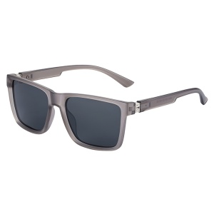 Ochelari de Soare Barbati, Protectie UV, Desing Patrat, Fashion, set cu sticker, Model 8506, Gri