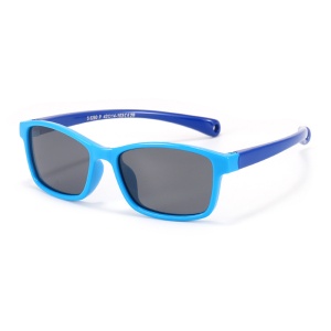 Ochelari de soare copii 3-12 Ani, Protectie UV, Skyddar Kido 8260 - Albastru Albastru inchis