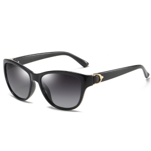Ochelari de soare dama, protectie UV, rama wayfare, Filtru UV, polarizati (a572), set cu sticker, [Culoare necunoscută]