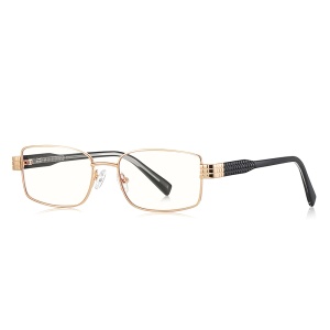 Ochelari Protectie Blue Light Unisex/Femei, SKYDDAR INNOVATION, Rame Metalice, 3163, Design Modern, set cu sticker, Negru;auriu