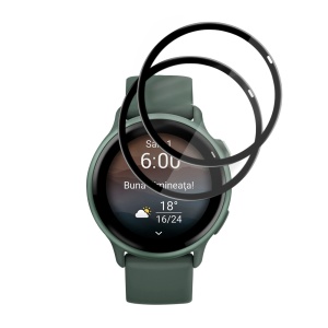 [Pachet 2x] Folie pentru Garmin vivoactive 6, protectie zgarieturi, set cu sticker, Nano Flex, Negru