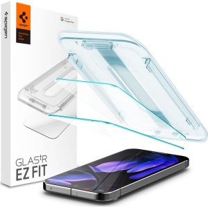 [Pachet 2x] Folie pentru Google Pixel 9 Pro XL, sticla securizata, Glas.tR EZ-FIT Pro HD Spigen, Transparent