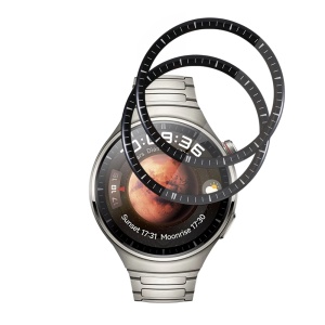 [Pachet 2x] Folie pentru Huawei Watch 4 Pro, protectie zgarieturi, set cu sticker, Nano Flex, Negru