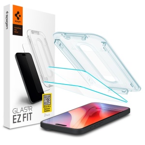 [Pachet 2x] Folie pentru iPhone 16 Pro Max / 17 Pro Max, sticla securizata, Glas.tR EZ-FIT Pro HD Spigen, Transparent