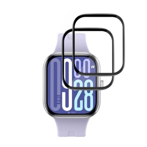 [Pachet 2x] Folie pentru Xiaomi Redmi Watch 5, protectie zgarieturi, set cu sticker, Nano Flex, Negru