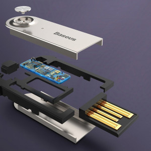 Reciver audio cu Jack 3.5mm si iesire auxiliar masina, Baseus (CABA01-01) - Negru - Img 8