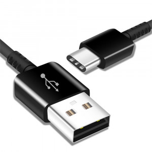 Samsung - (2 Pack) Original Data Cable (EP-DG930MBEGWW) - USB-A to Type-C 2A, 480Mbps, 1.5m - Black (Blister Packing) - Img 3