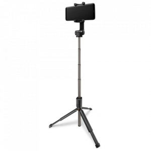Selfie Stick cu Bluetooth remote si Trepied, Spigen - Negru - Img 2