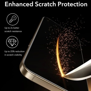 [Set x3] Folie sticla pentru iPhone 17 Pro Max, rezistenta la zgarieturi, Corning Gorilla Glass UltraFit, ESR – Transparent - Img 4
