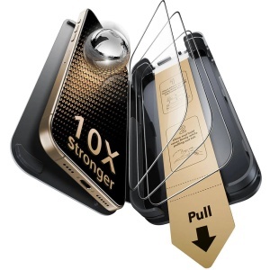 [Set x3] Folie sticla pentru iPhone 17 Pro, rezistenta la zgarieturi, Corning Gorilla Glass UltraFit, ESR – Transparent