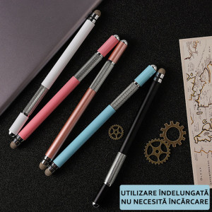 Stylus Pen Universal, IOS, Android, Techsuit JC03 - Negru - Img 6