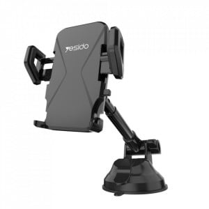 Suport Auto cu Brat Extensibil, pentru Bord / Parbriz, Yesido C40 - Negru
