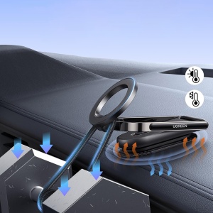 Suport Masina pentru Telefon cu Magnet, Baza Detasabila, Ugreen LP924, Negru - Img 3