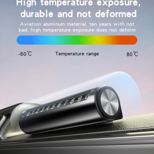 Suport numar parcare, Ascundere numar, Rezistent la temperaturi, Adeziv detasabil, Yesido, Negru - Img 2