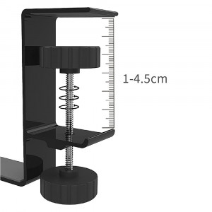 Suport pentru Birou Multifunctional, Organizator Genti, Casti - Techsuit (DH2) - Black - Img 5