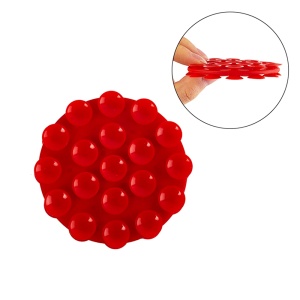 Suportul Adeziv Universal cu Ventuze, Ideal pentru Tik-Tok, Selfie și Vizionare Video, Dimensiunile 5x7cm, SKDR SplashProof SR-CUP - Rosu