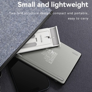 Tastatura wireless pliabila, Bluetooth 5.0, 150mAh, Ultra-thin, Yesido, Gri - Img 5